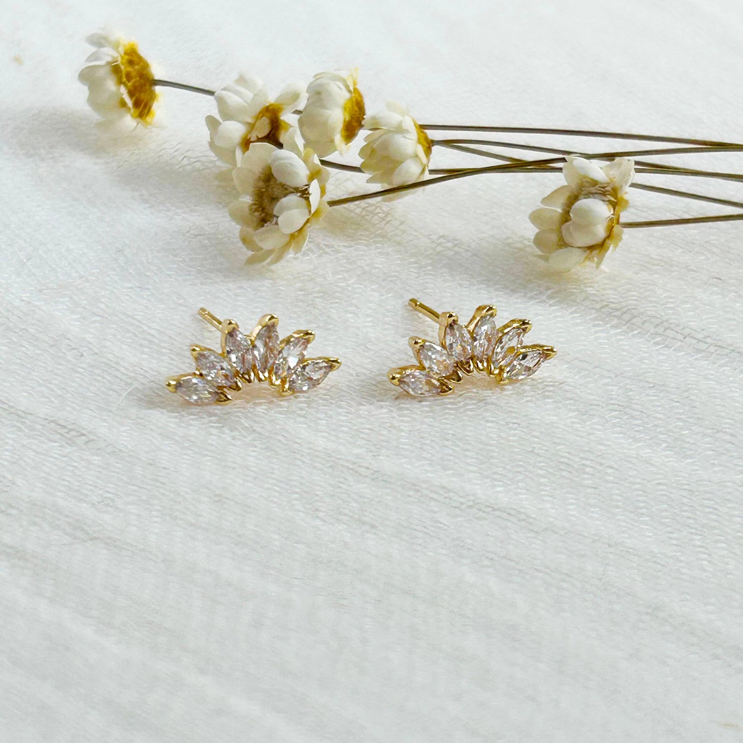 Dainty CZ Arch Studs