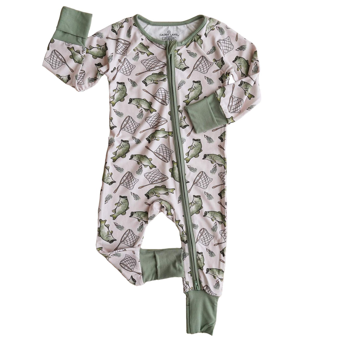 Bass Buddies Bamboo Zip Romper