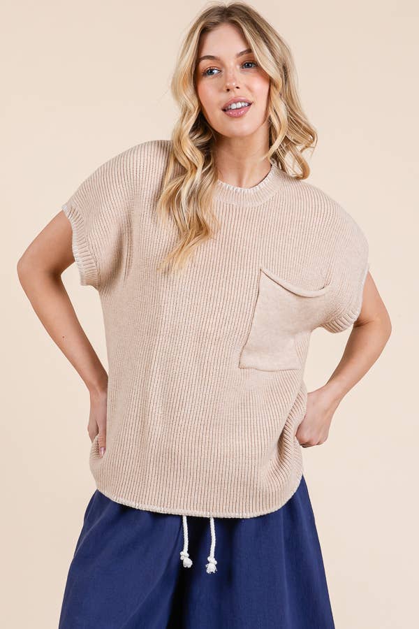 Stitch Edge Knit Sweater