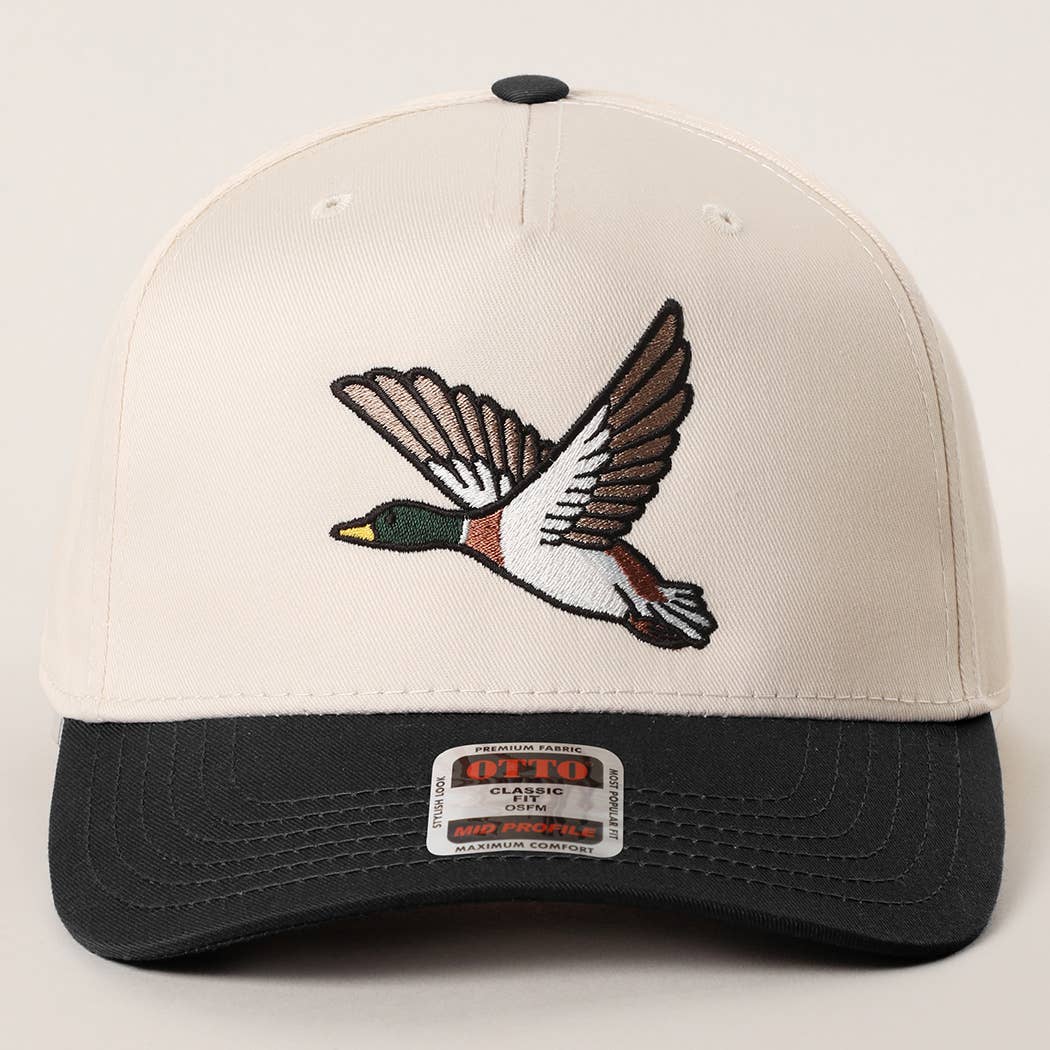 Flying Mallard Embroidered Hat