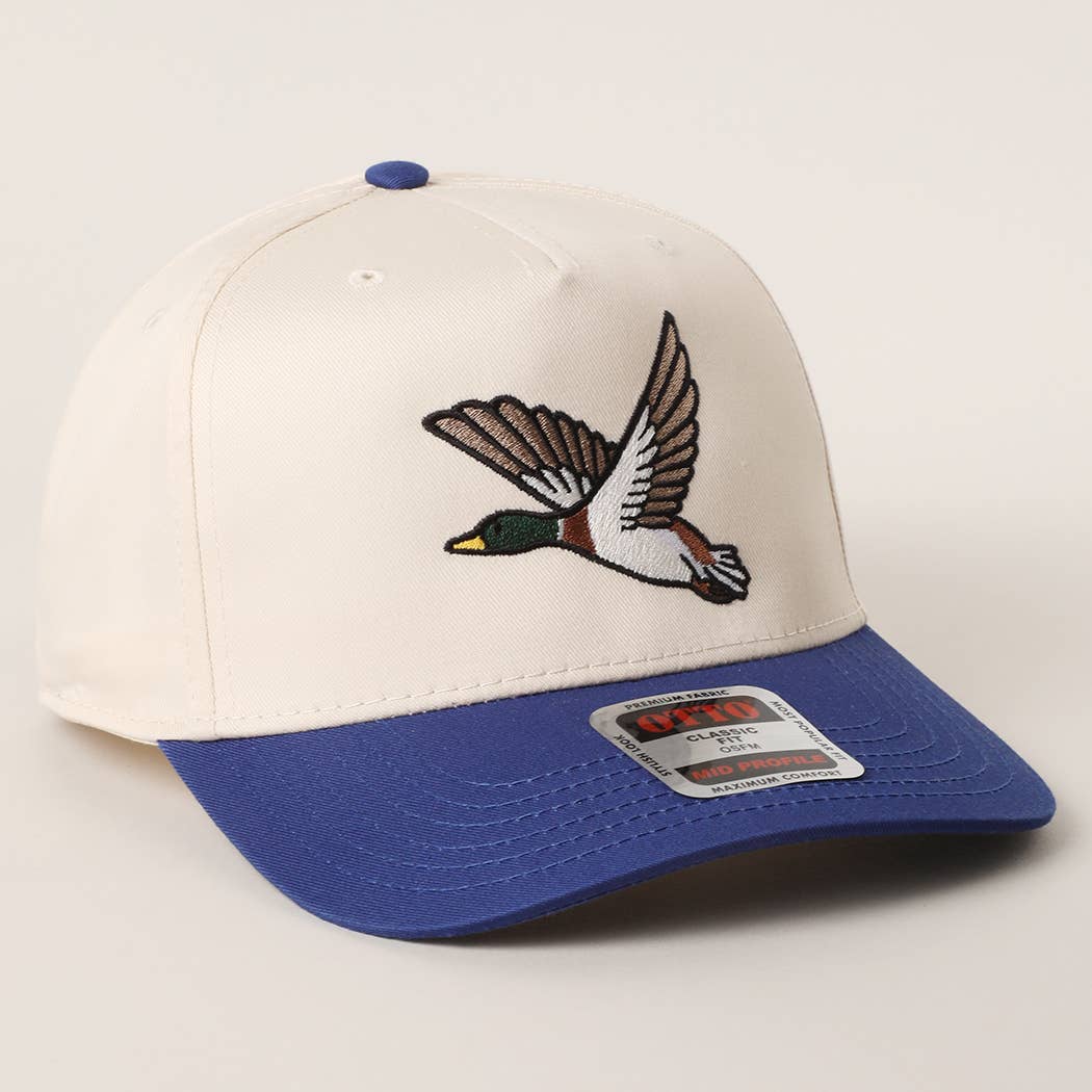 Flying Mallard Embroidered Hat