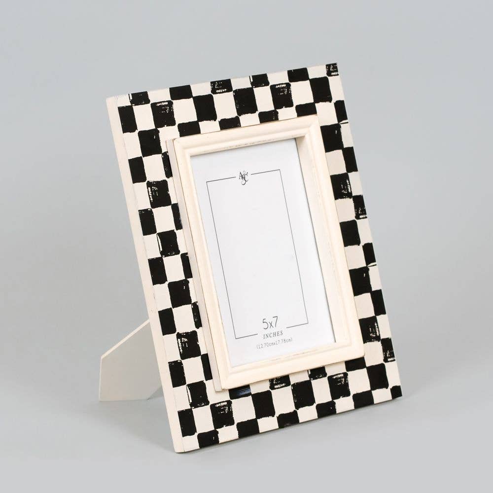 Checkered Picture Frame - 5x7 Picture
