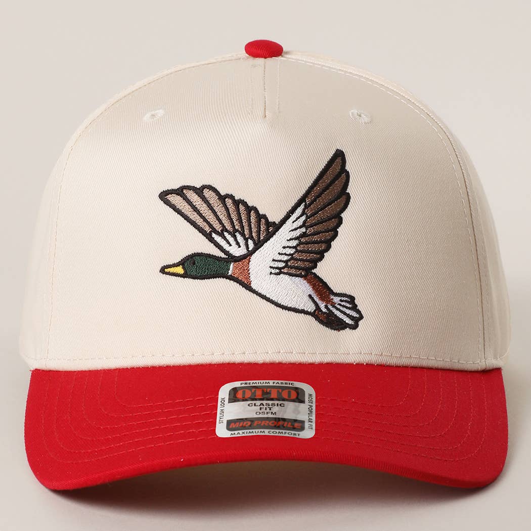 Flying Mallard Embroidered Hat