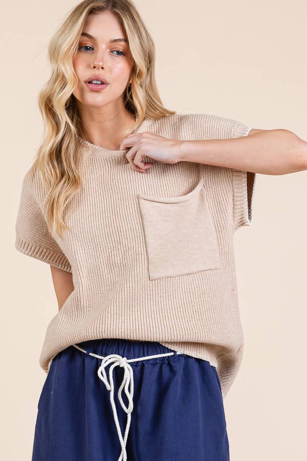 Stitch Edge Knit Sweater