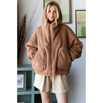 Teddy Jacket : Mocha