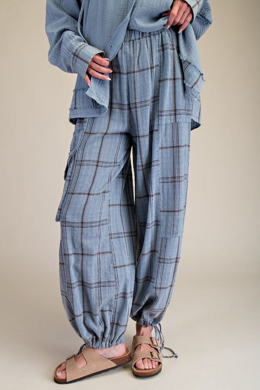 Boho Plaid Pants