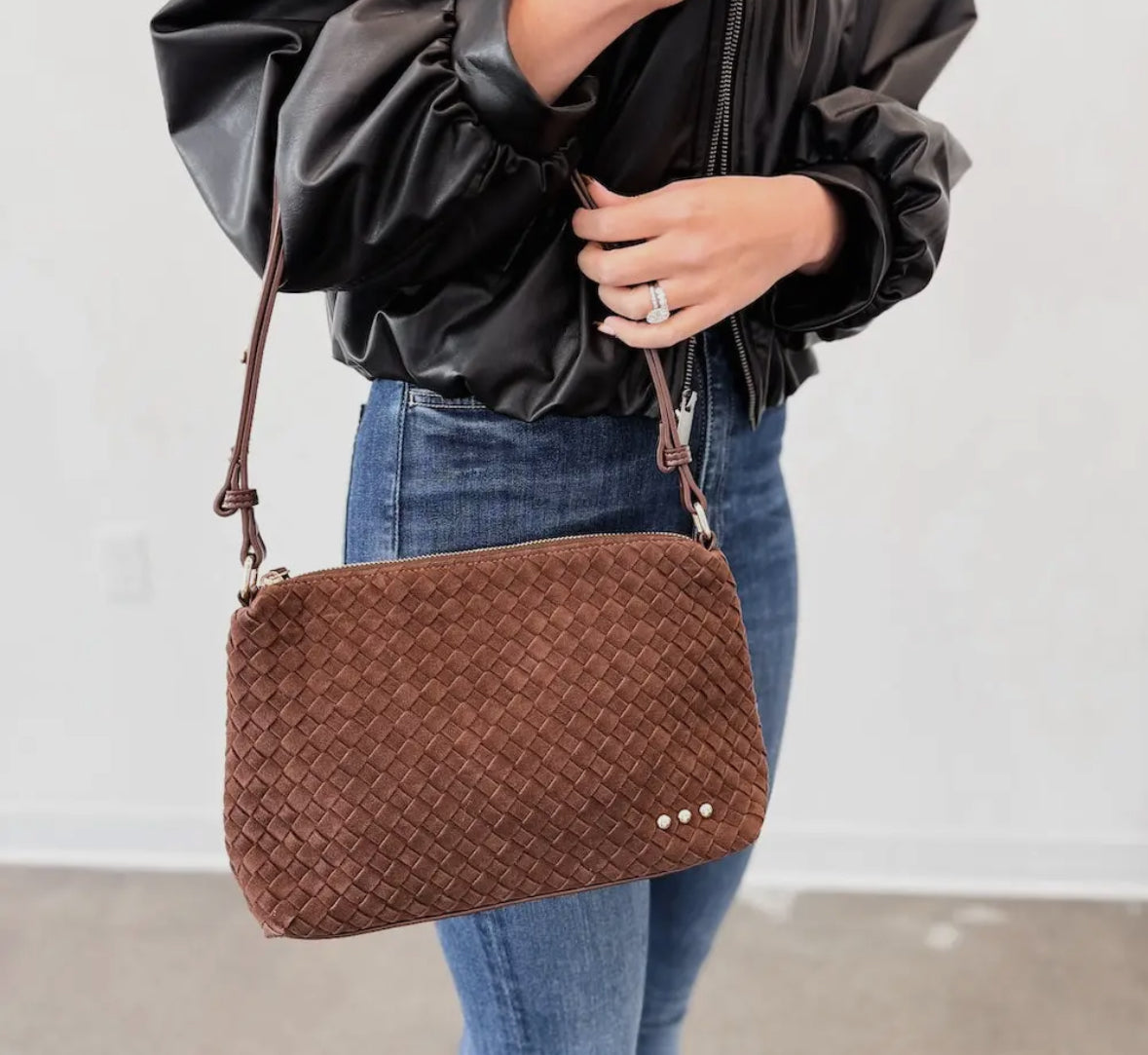 Harper Hobo Suede Shoulder Bag