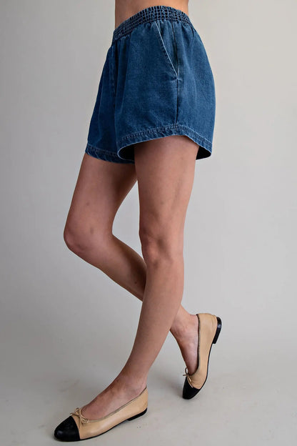 Dark Denim Shorts