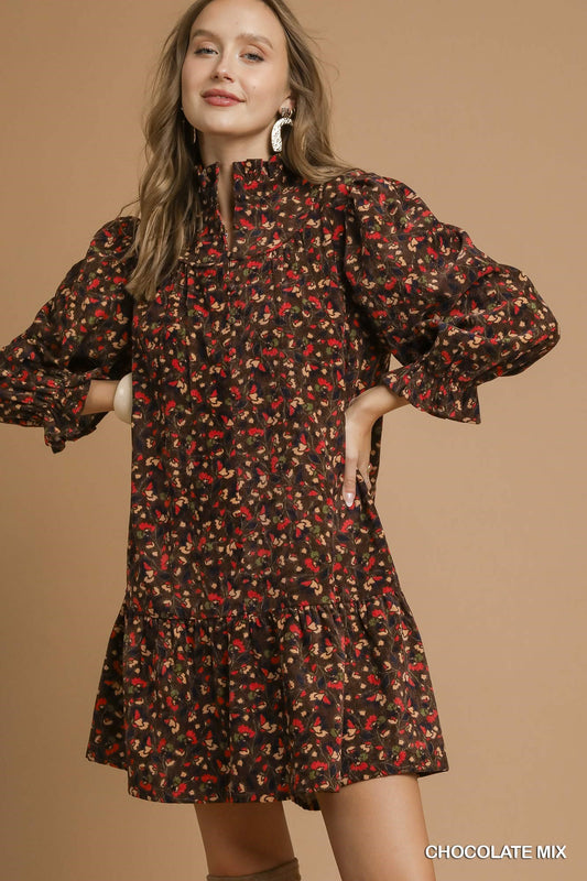 Feeling Thankful Corduroy Dress