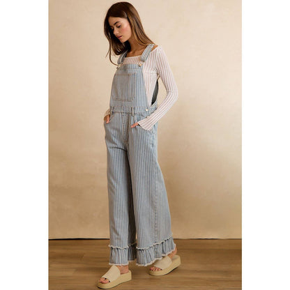 Make A Statement Ruffle Hem Overall