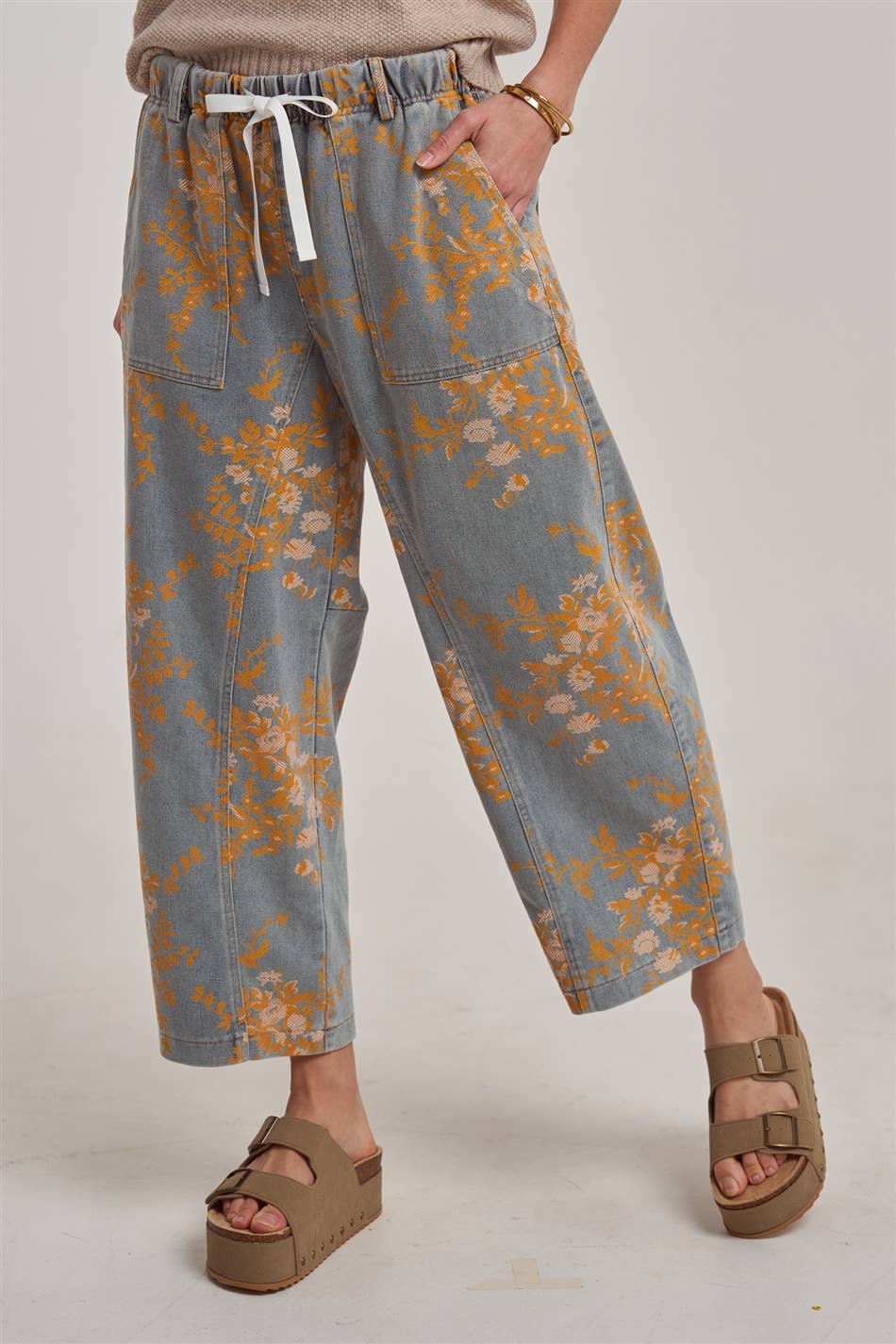 Fall Florals Relaxed Denim