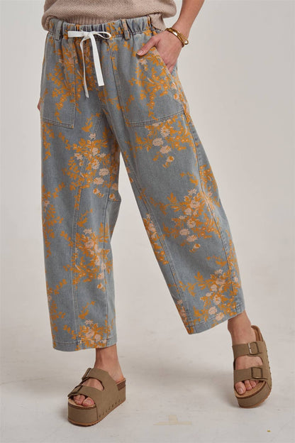 Fall Florals Relaxed Denim