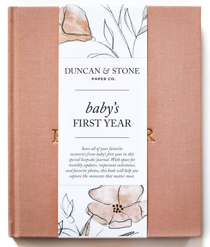 Baby's First Year Memory Book & Photo Album | Mother's Day