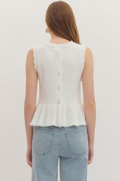 Peplum Knit Top
