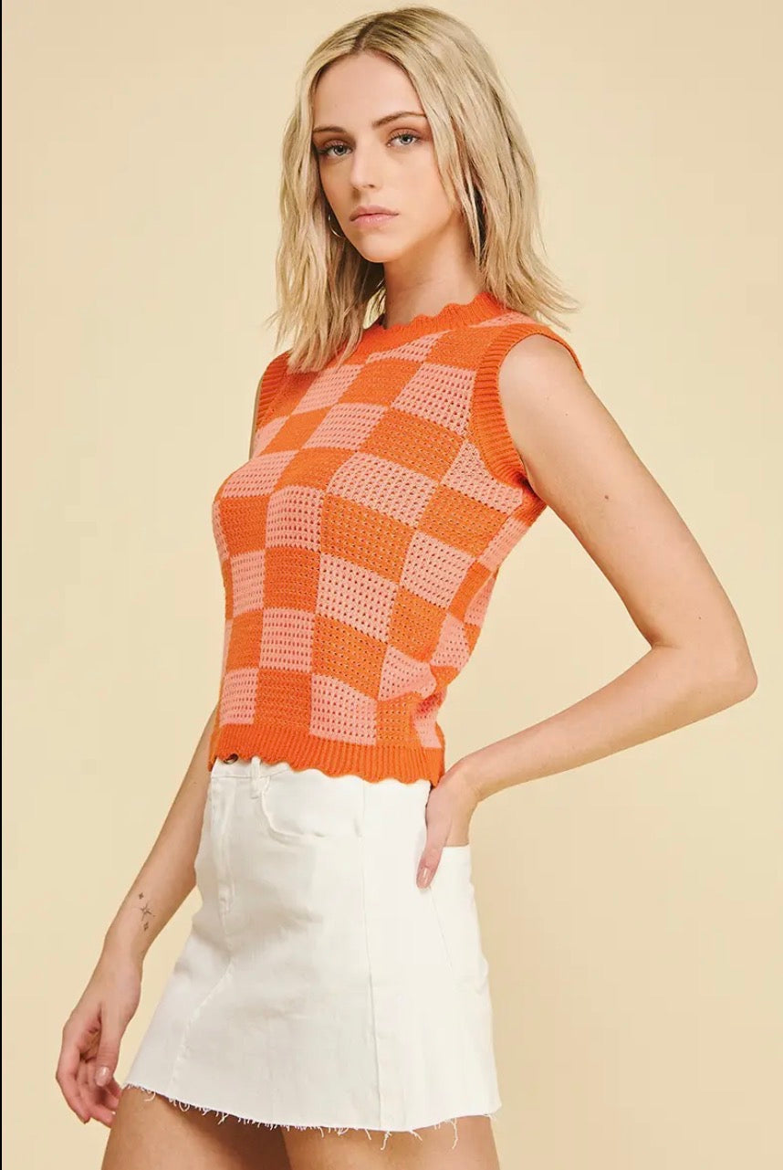 Cutie Colorblock Knit Tank