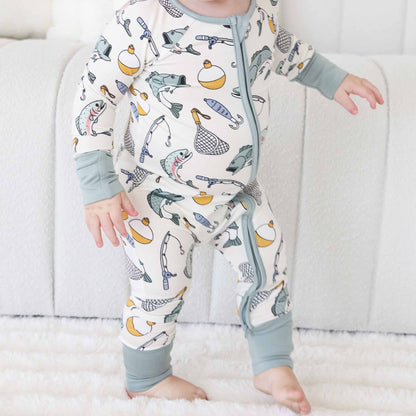 Catch of the Day Convertible Zip Romper