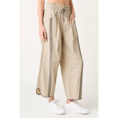 Sporty Girl Stripe Nylon Pants