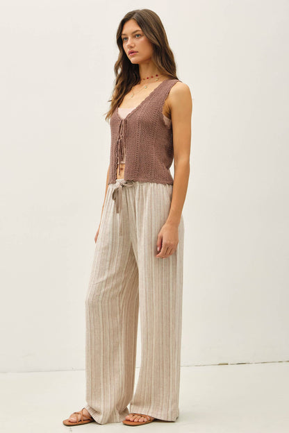 Wide Leg Linen Pants