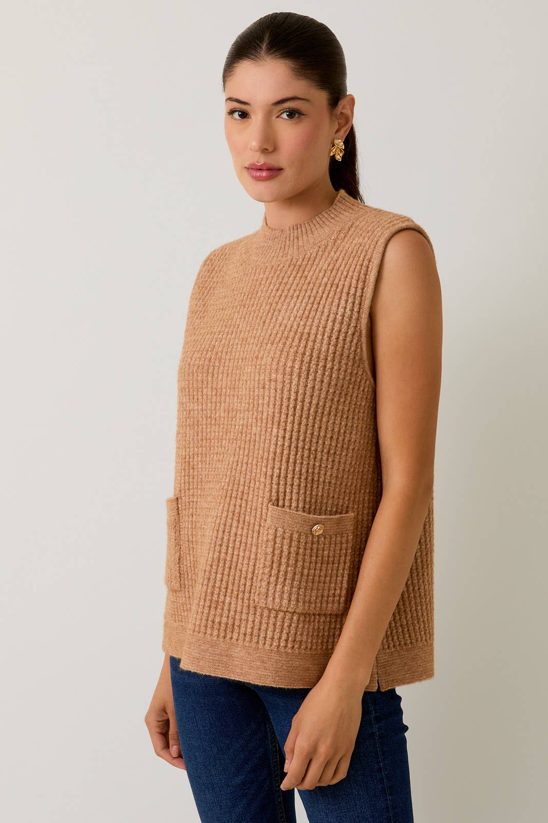 Stay Elevated Mock Neck Vest