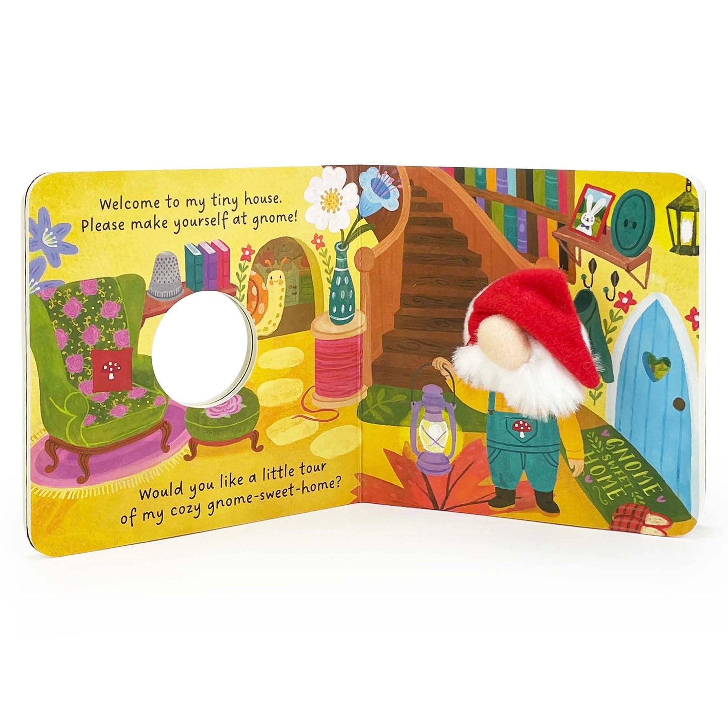 Gnome Sweet Home Finger Puppet Board Book