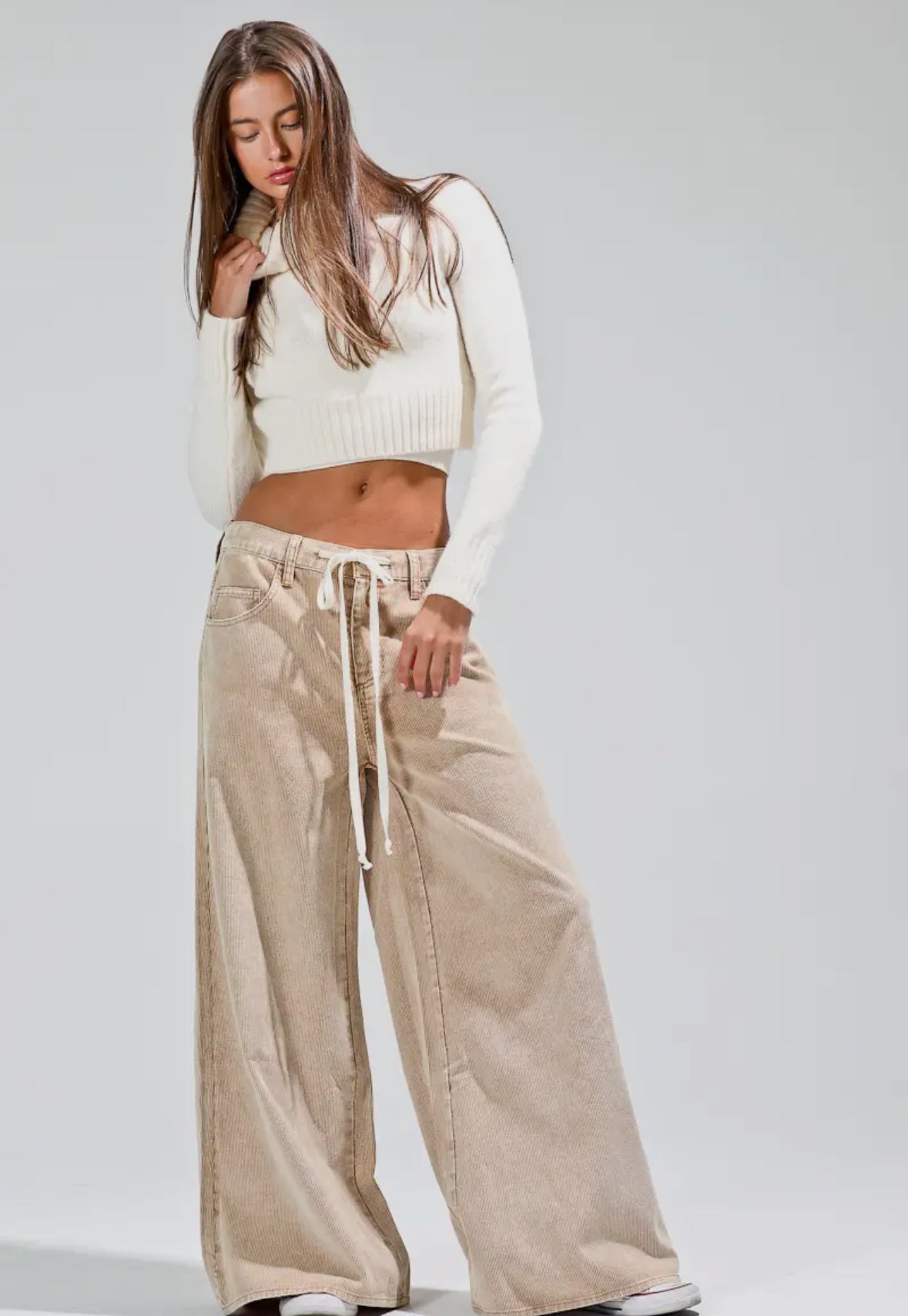 Washed Corduroy Pants