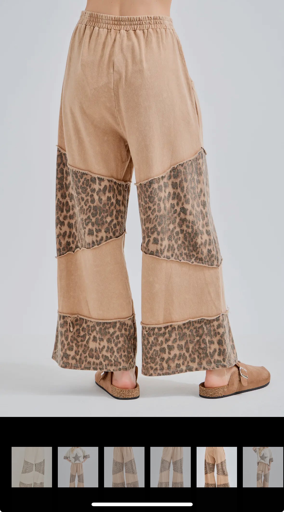 Leopard Asymmetrical Detail Pants