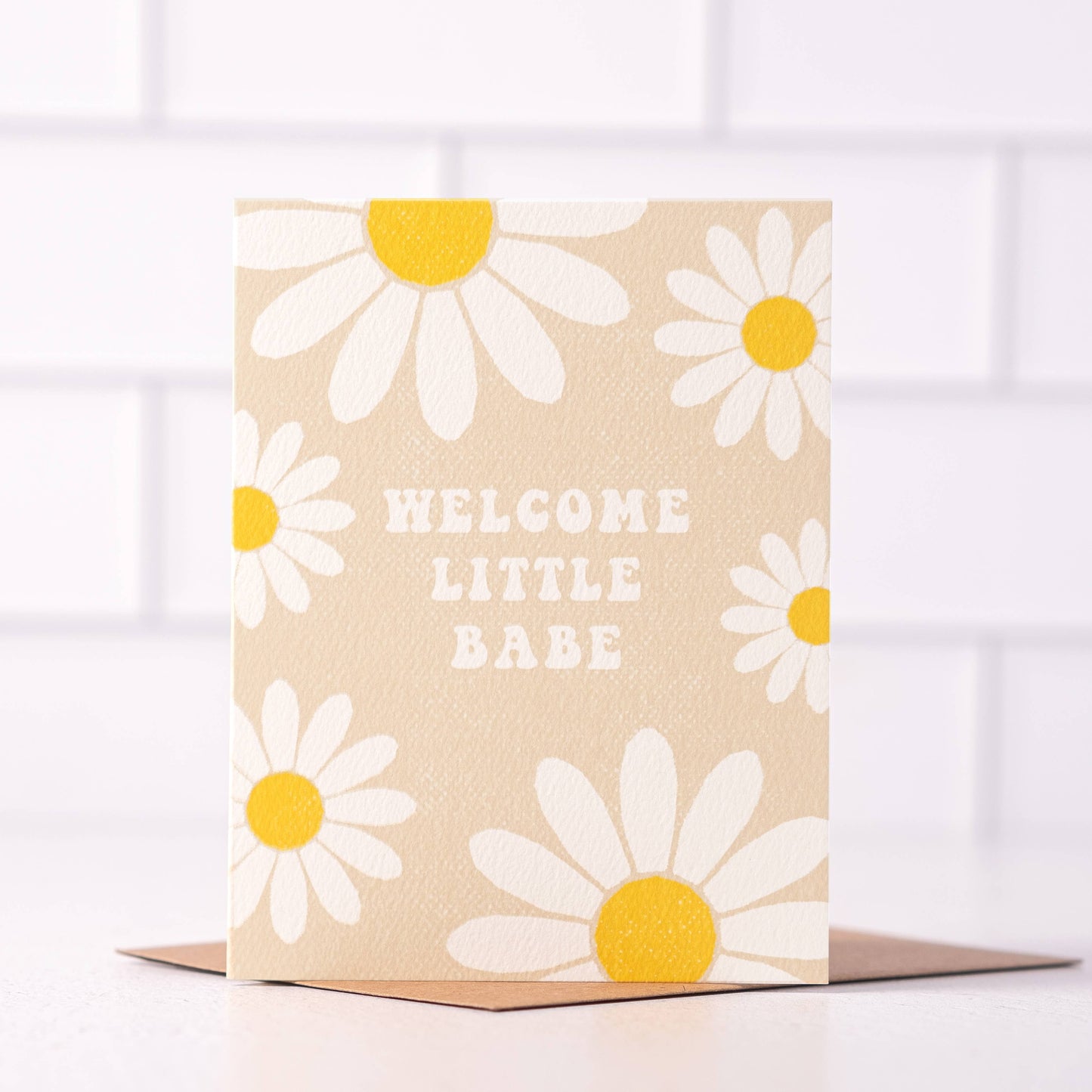 Welcome Little Babe - Greeting Card