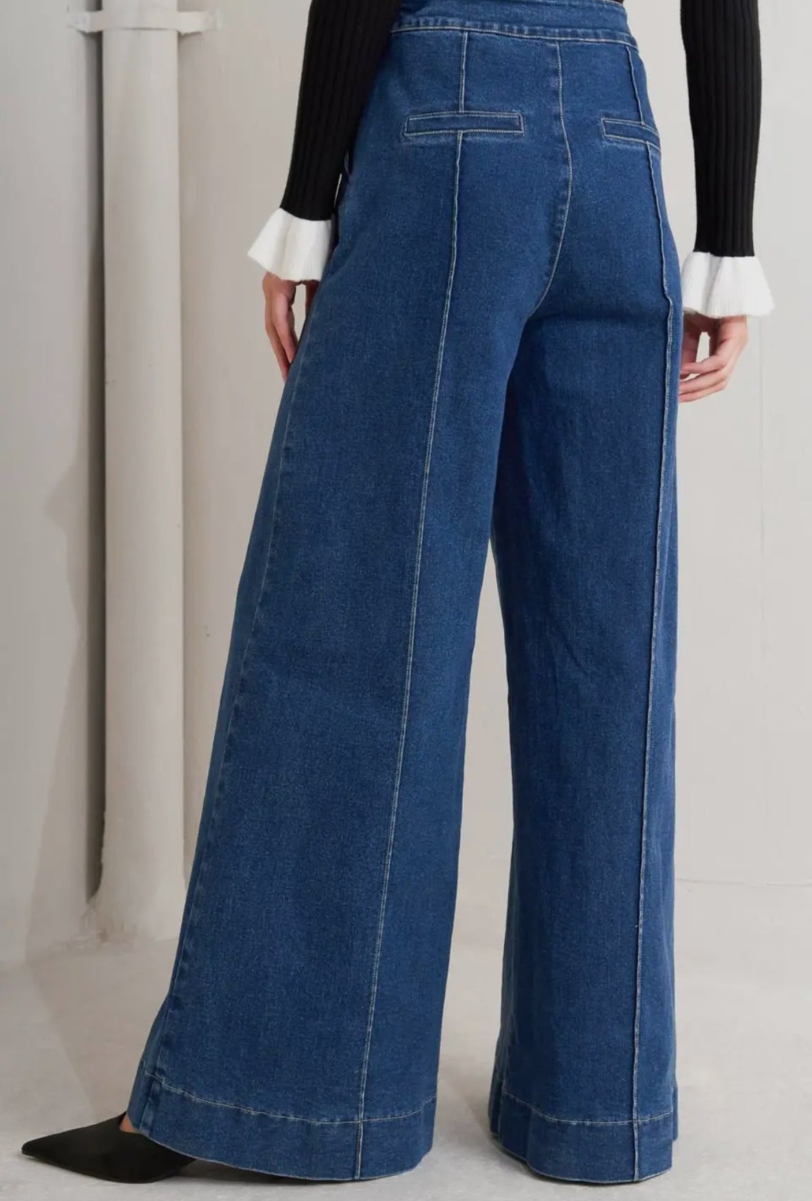 Indigo Seam Detail Denim