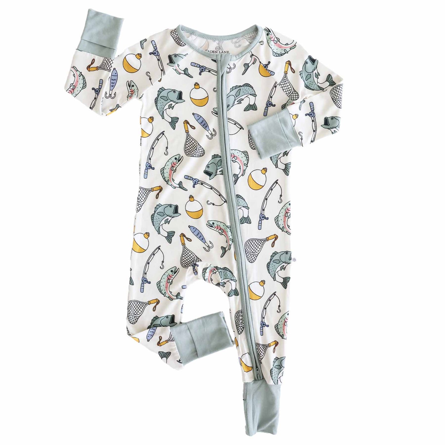Catch of the Day Convertible Zip Romper