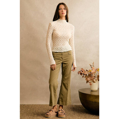 Floral Lace Knit Top