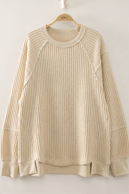 Waffle Pullover