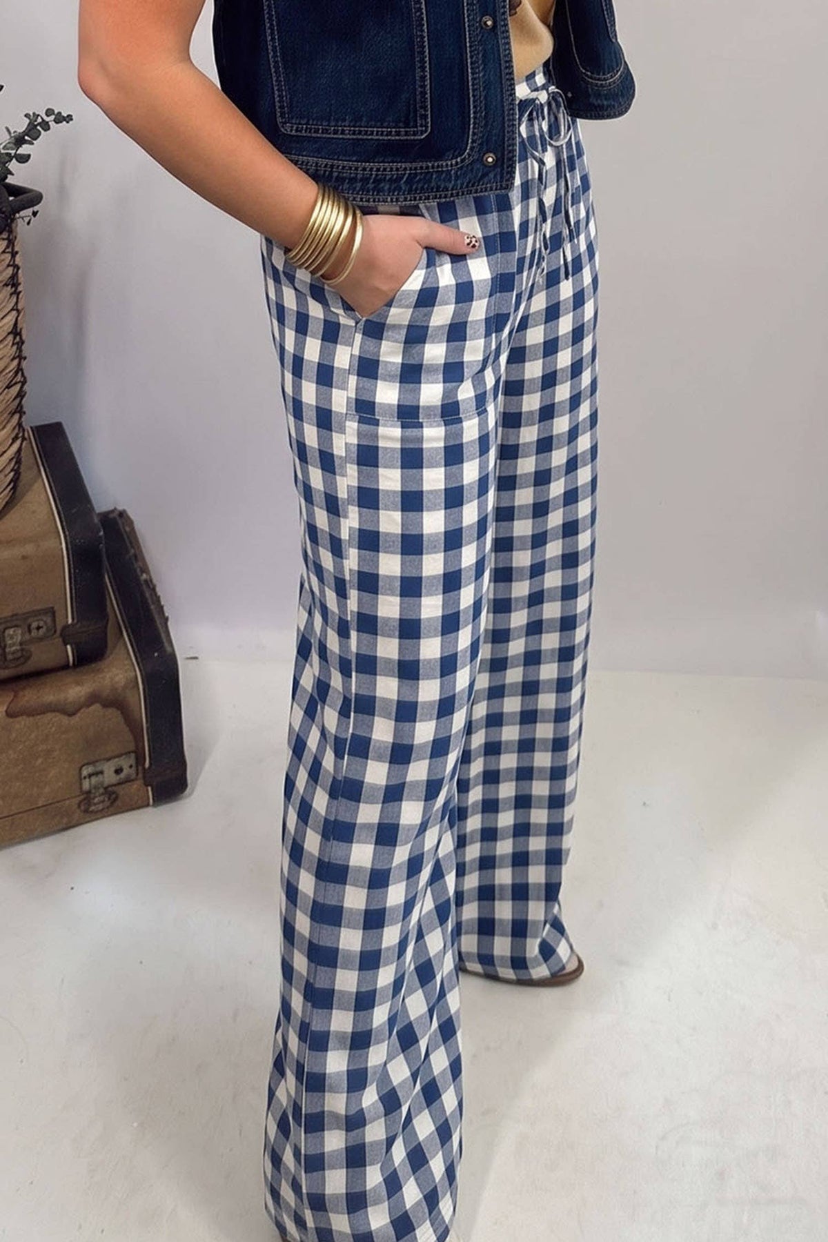 Pumpkin Patch Gingham Pants
