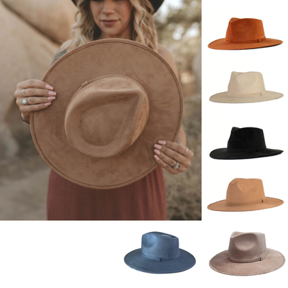 Vegan Suede Tear Drop Hat: Sage