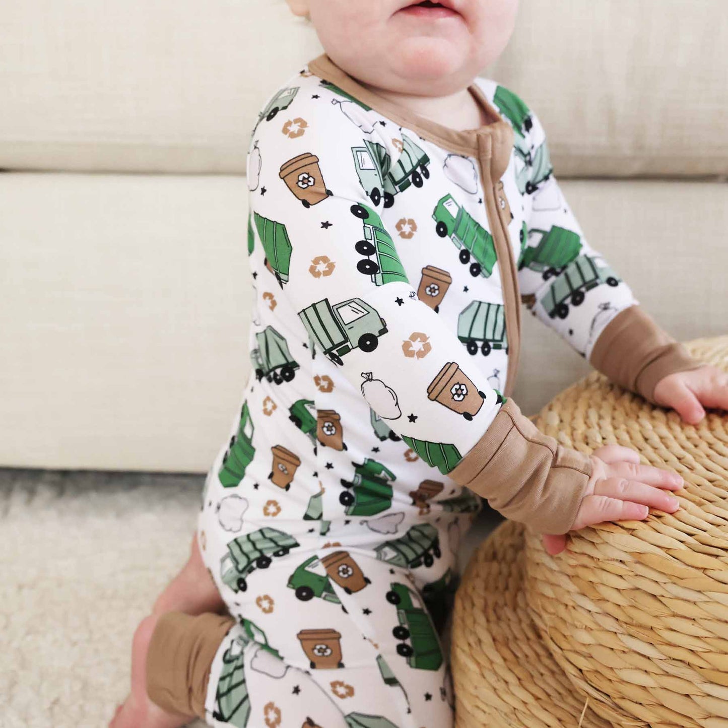 Clean Up Crew Bamboo Zip Romper