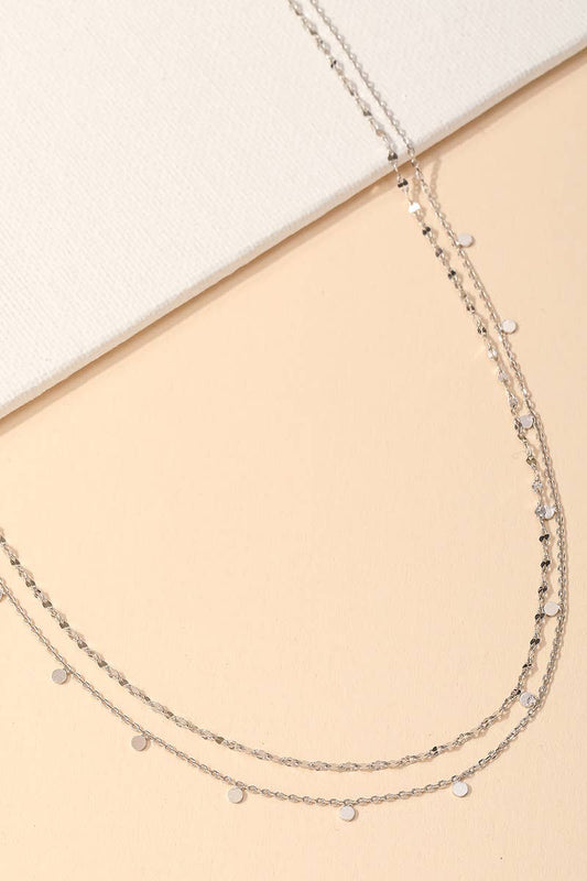 Coin Choker Necklace : Silver