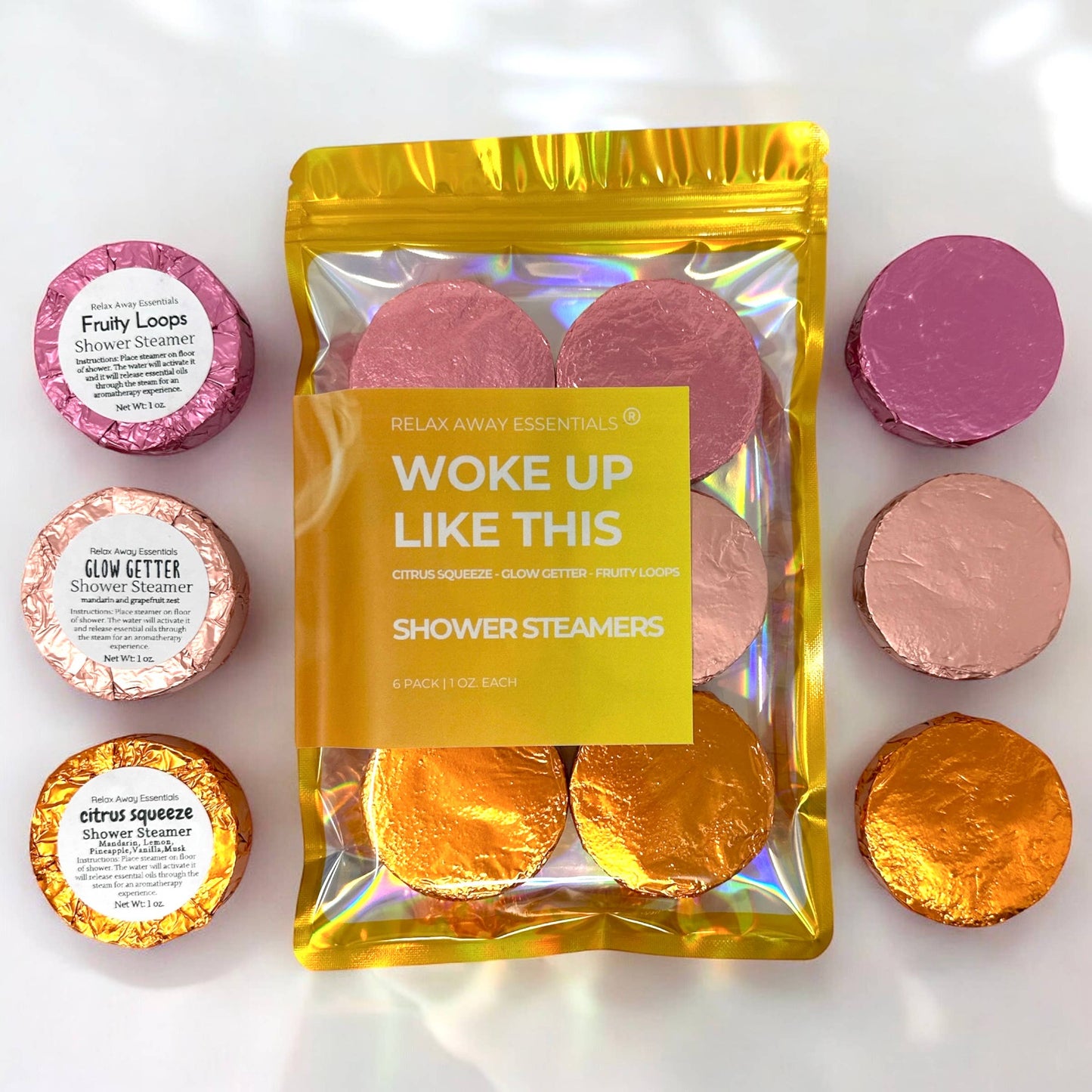 Woke Up Like This Shower Steamers - 6 Pack