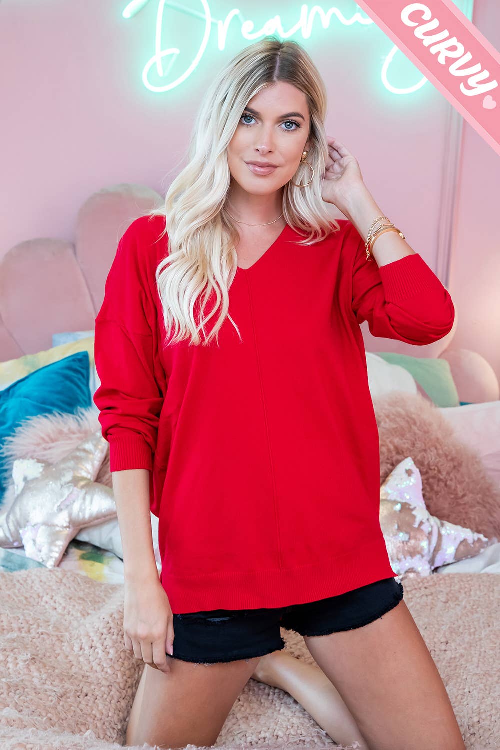 Everyday Cozy Knit Sweater - Plus