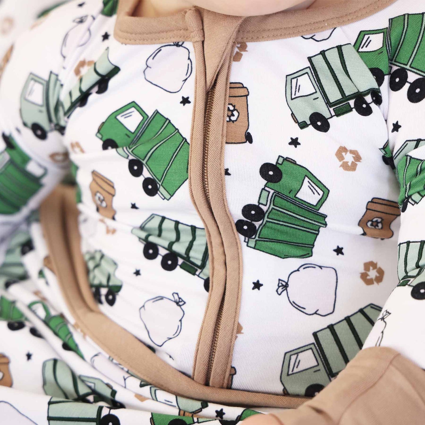 Clean Up Crew Bamboo Zip Romper