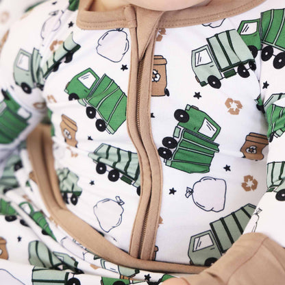 Clean Up Crew Bamboo Zip Romper