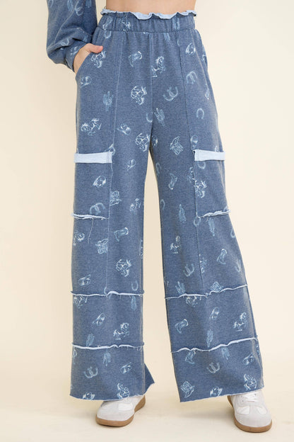 Western Graphic Comfy Pants