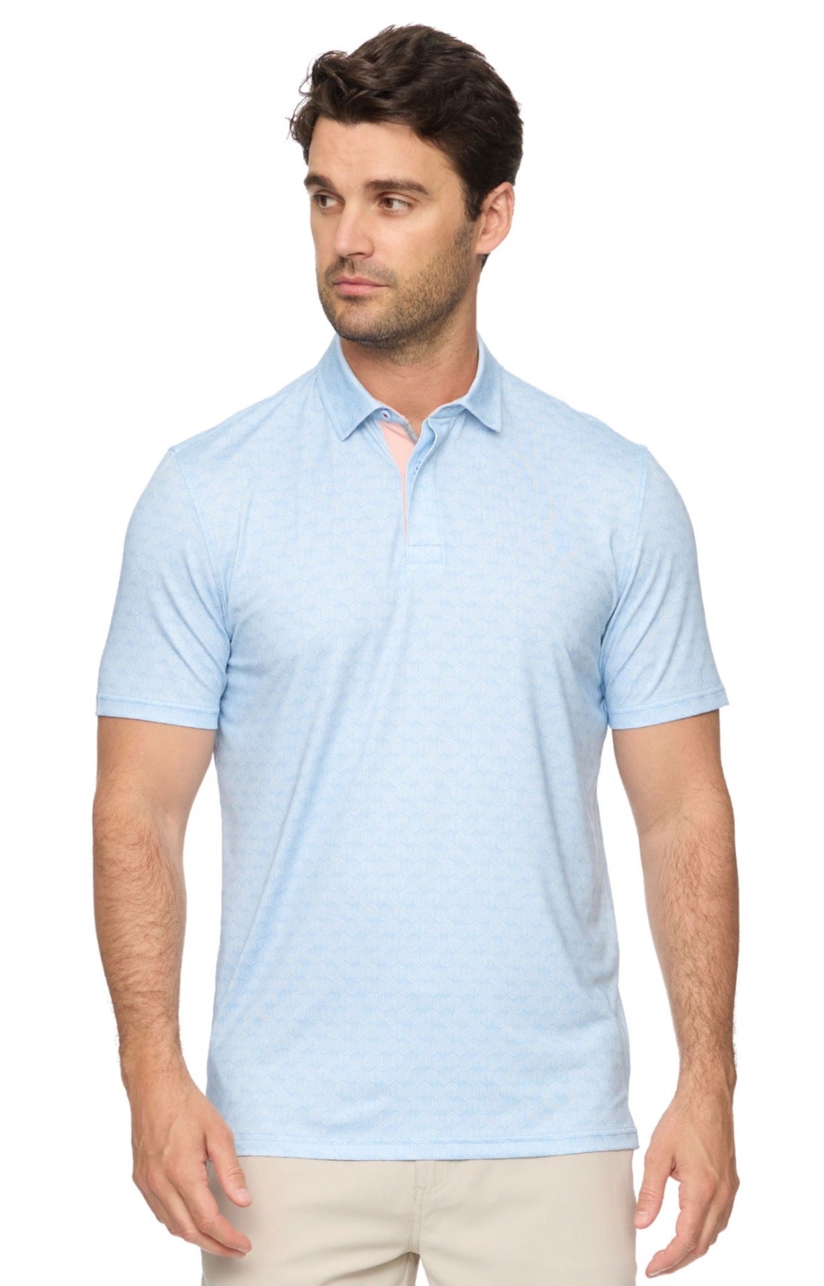 Avila Geo Print Performance Polo