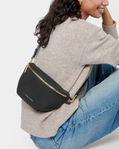 Nylon Luxe Belt Bag - Black