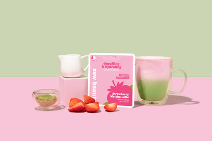 Strawberry Matcha Latte Eye Patches