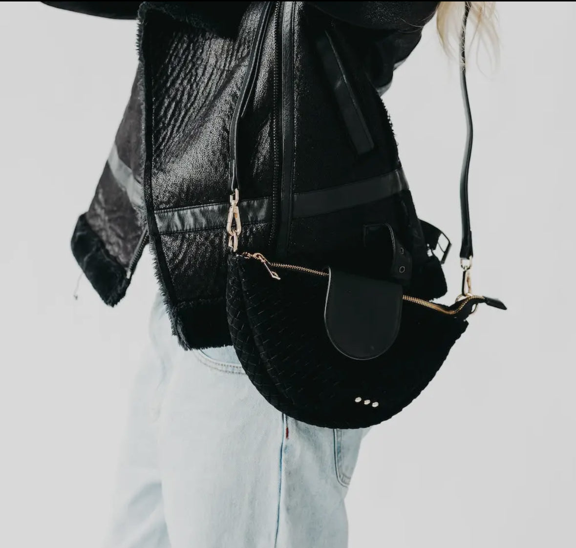 Selena Suede Flap Crossbody