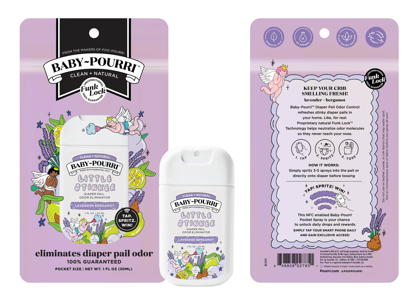 Baby~Pourri Little Stinker Diaper Pail Pocket Spray