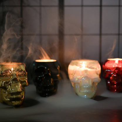 Iridescent Skull Candle 8 oz
