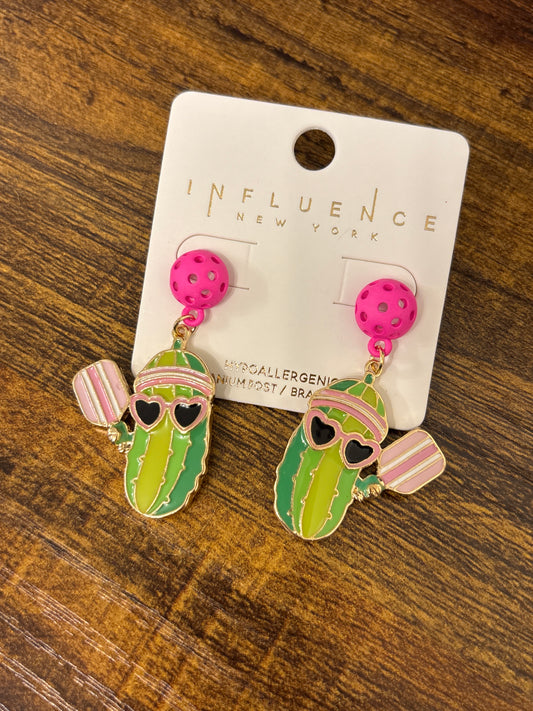 “Pickle” Baller Drop Earring
