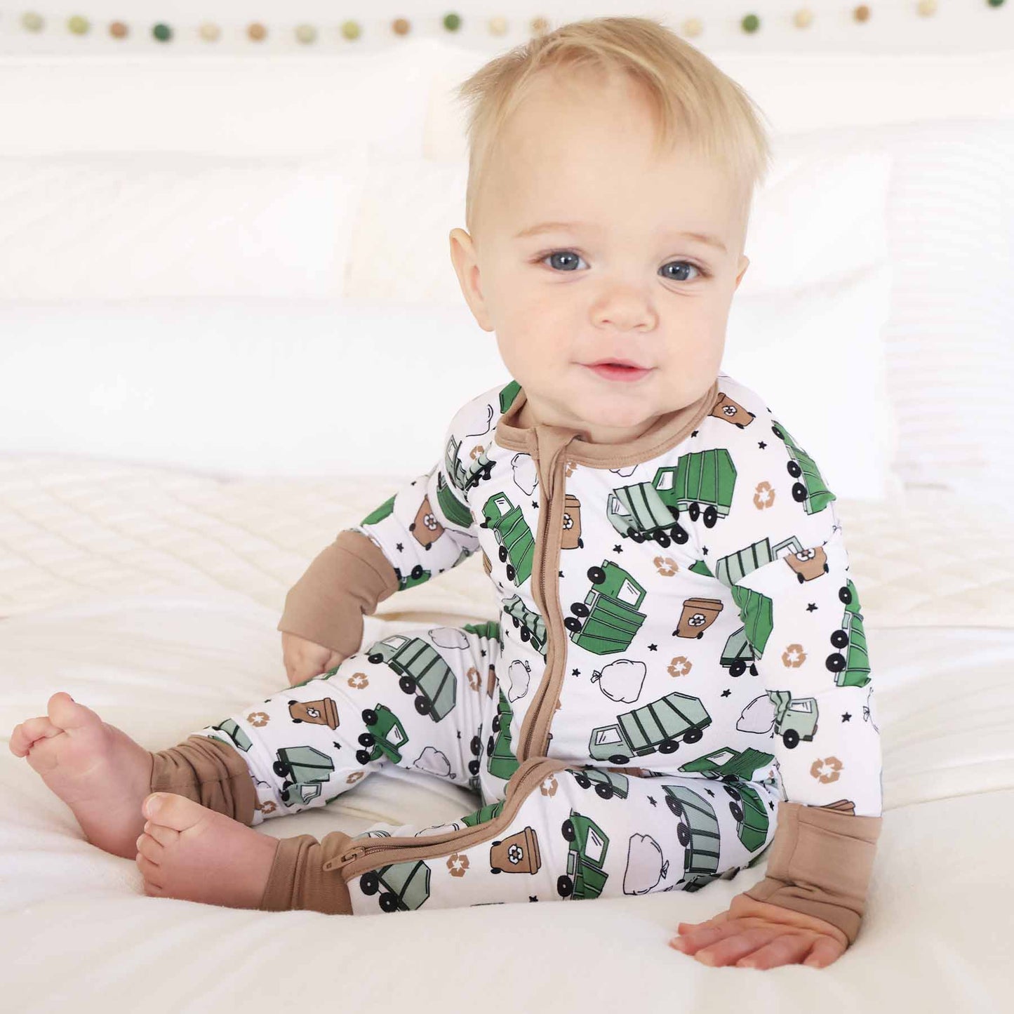 Clean Up Crew Bamboo Zip Romper
