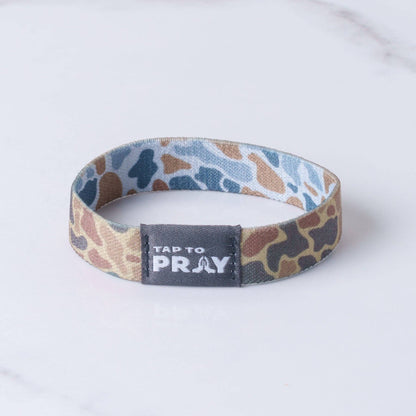 Tap To Pray® Wristband – River Rock Camo - Sahara and Copper