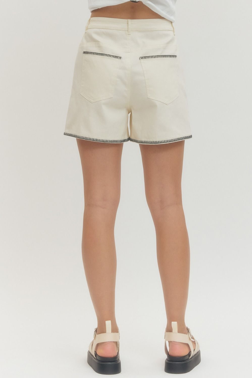 Stitch Detailed Shorts